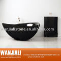 black granite bath tub
